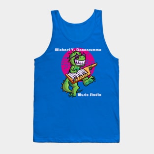 T Rex with Music Circle and Studio Name Tank Top